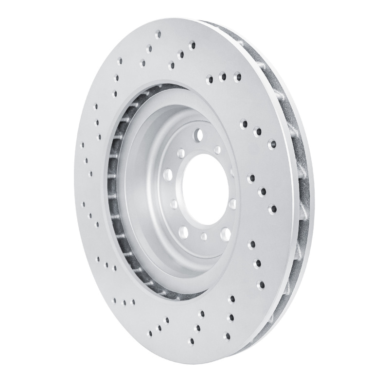 BMW M3 Brake Rotor (1) - Front Right - R1 Concepts - GeoSPEC Coated, Drilled - `08-`13